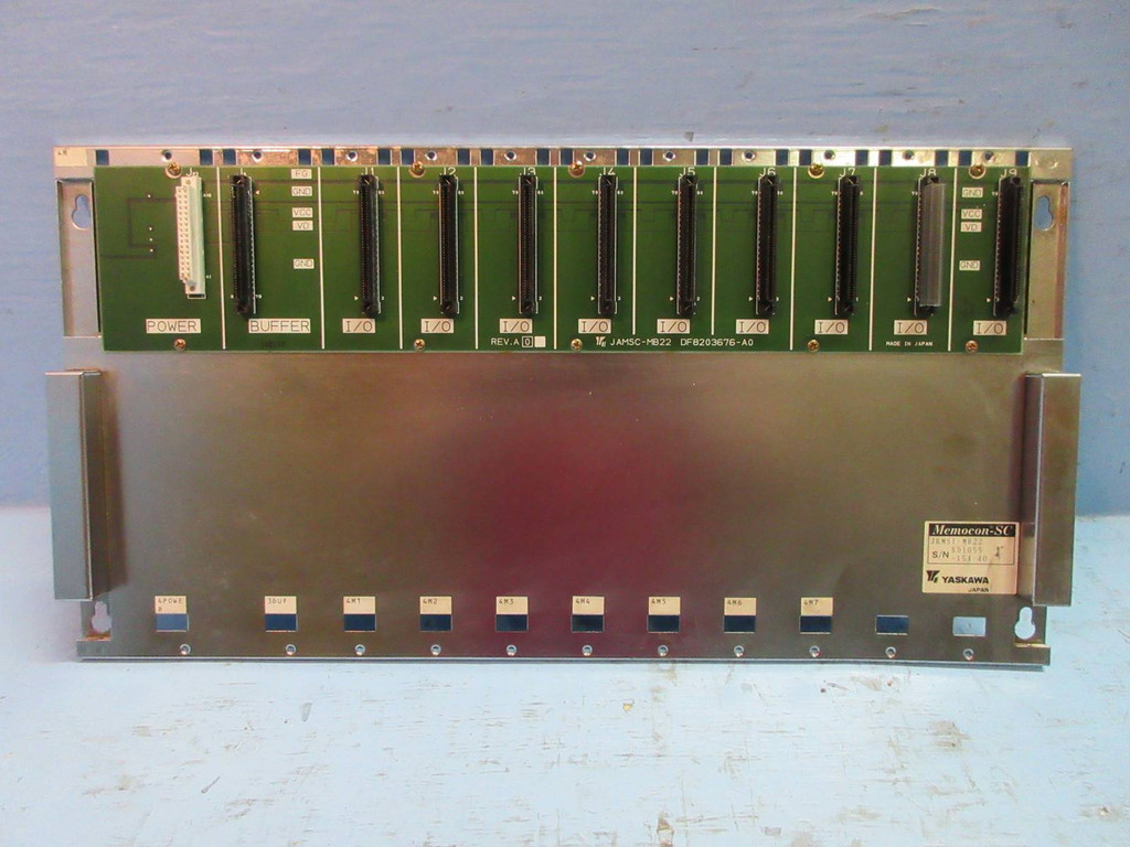 Yaskawa JAMSC-MB22 11-Slot Backplane PLC & Memocon-SC JRMSI-MB22 Mounting Base (TK2214-2)