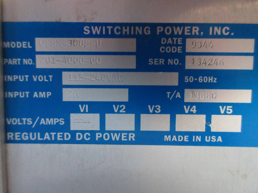 Switching Power OFSX-300S-U Regulated DC Power Supply 201-4000-00 115-240V 7A (TK2216-2)