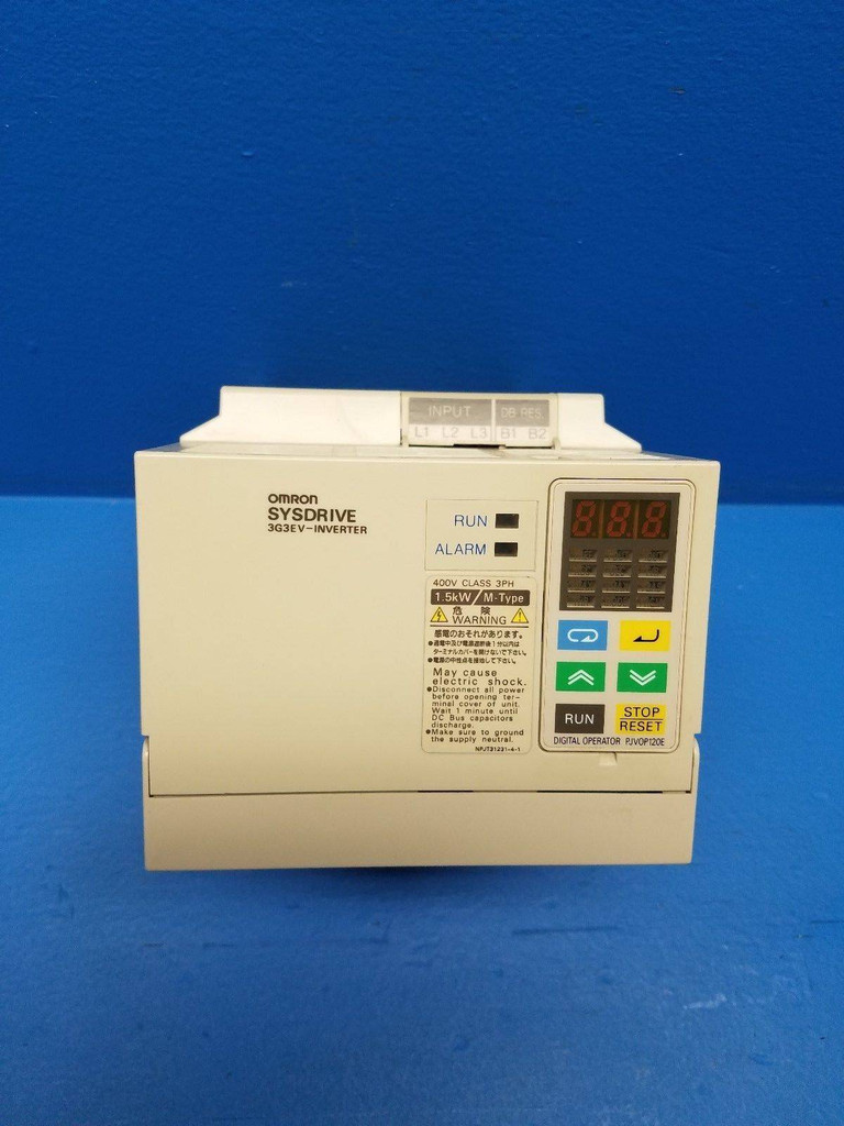 Omron Sysdrive 3G3EV-A4015M-CE Inverter Drive 3 Phase 3.7kVA 4.8 Amp (MM0698-2)