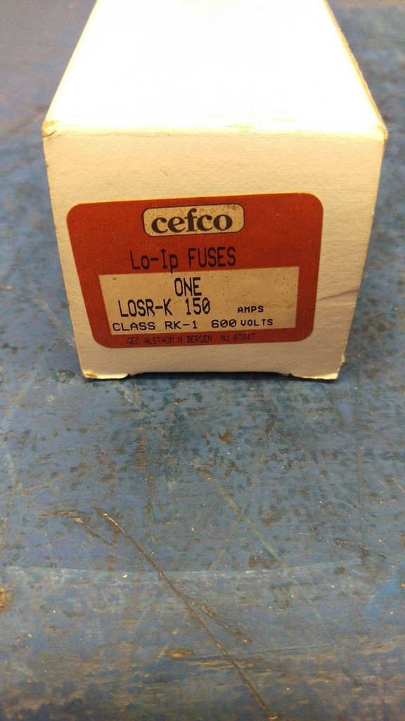 Cefco LOSRK-150 150 Amp 600V Dual Element Time Delay Fuse LO-IP NIB (MM0420-2)