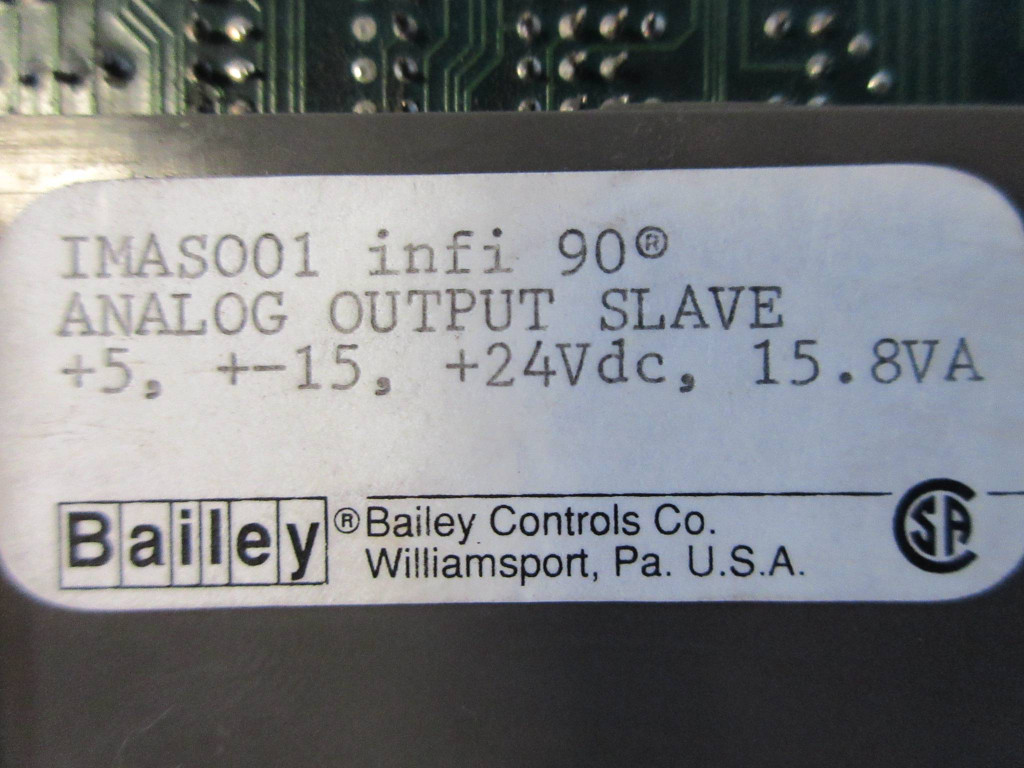 Bailey IMASO01 infi-90 Analog Output Slave Module Assy 6637841L1 ABB Symphony (TK2280-1)