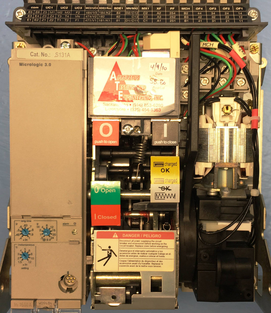 Square D NT16L 1600A Masterpact EO Circuit Breaker 12-804131-00 2 Shunt 1600 Amp (EM1665-2)