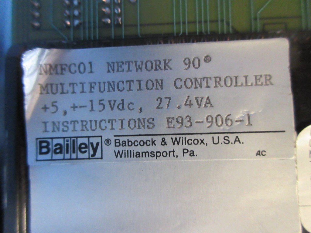 Bailey NMFC01 Network 90 Multifunction Controller Module ABB Symphony infi-90 (TK2320-21)