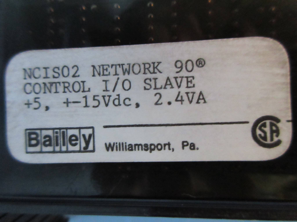 Bailey NCIS02 Network 90 infi-90 Control I/O Slave Module 6637087G1 ABB Symphony (TK2307-8)