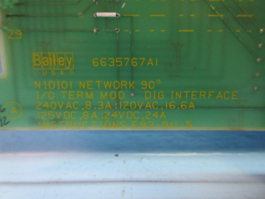 Bailey NIDI01 Network 90 I/O Term Mod Digital Interface Module 6635767A1 ABB (TK2336-2)