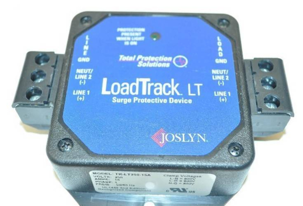 New LoadTrack Joslyn TK-LT250-15A 250V 120-260VAC Surge Protector 3 Wire NIB (YY3734-11)