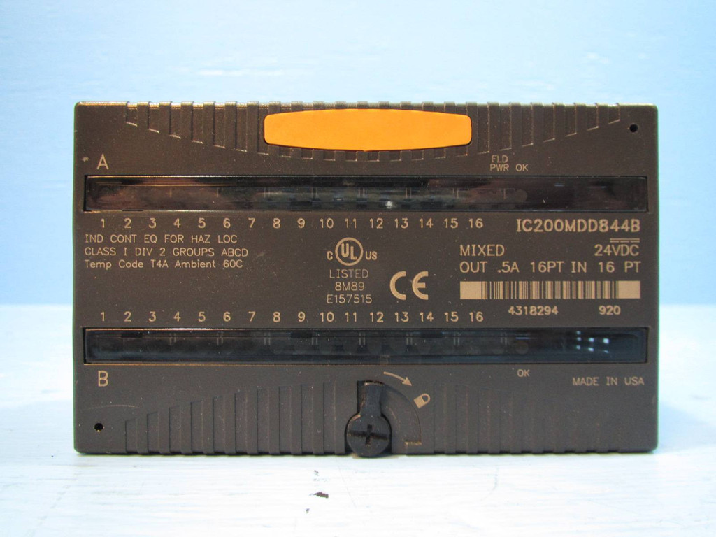 GE Fanuc IC200MDD844B Out Mixed VersaMax Micro Controller Control Module PLC (NP1425-3)
