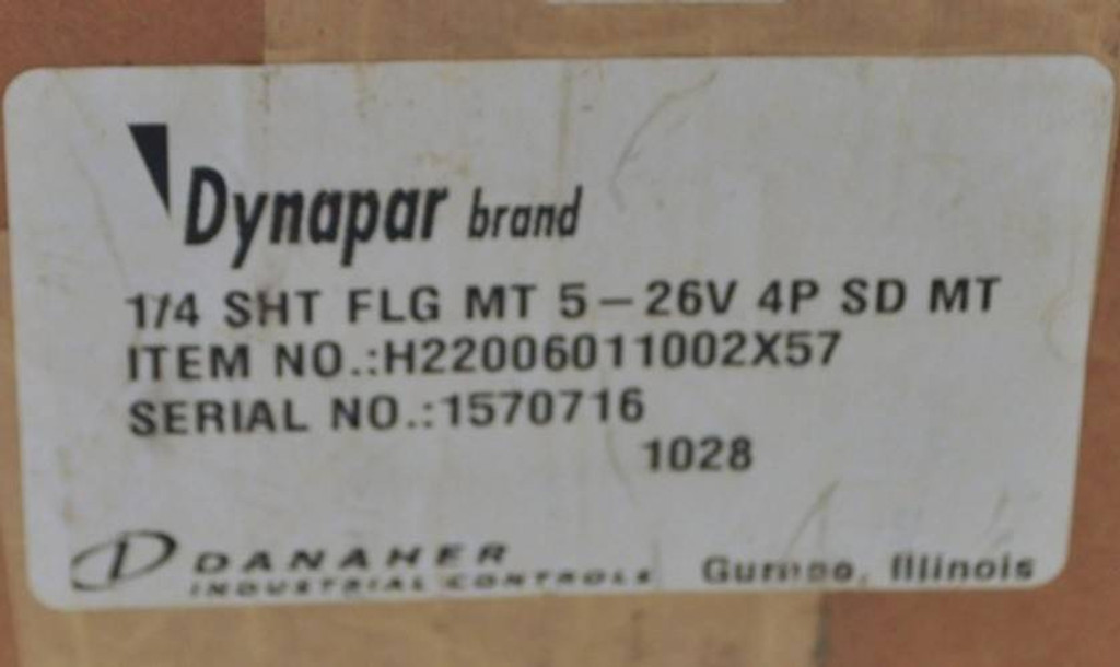 New Dynapar H22006011002X57 Encoder NIB (YY3766-2)