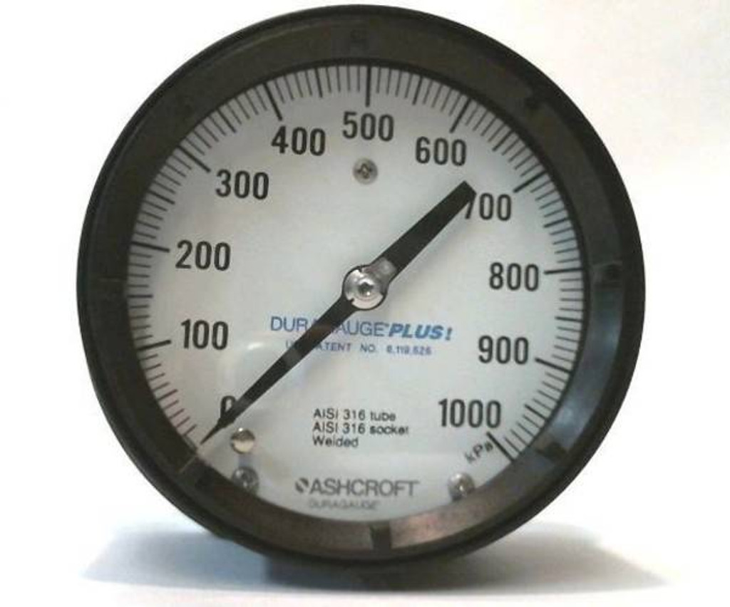 New Ashcroft 45-1379SS-02B-XLL-1000KPAG Pressure Gauge NIB (YY3003-1)