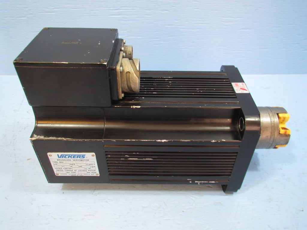 Vickers FAS-K2-120-030-00-02-00 AC Servo Motor 14 Amp 2.81 kW 3PH Brushless 48nm (NP1547-2)