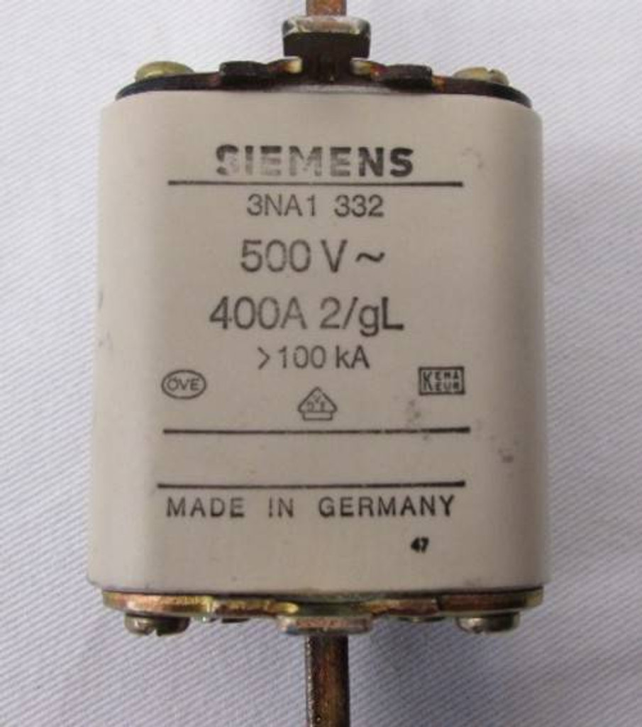 Siemens 3NA1-332 400 Amp 500V 100kA Fuse 400A (YY2020-11)
