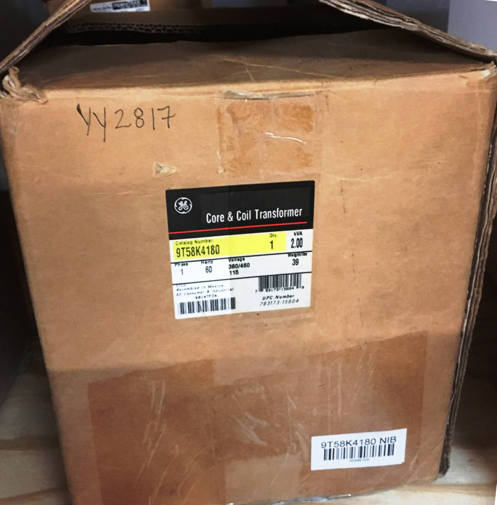 NIB GE 9T58K4180 380/460-115V New Transformer Core and Coil 2kVA (YY2817-1)