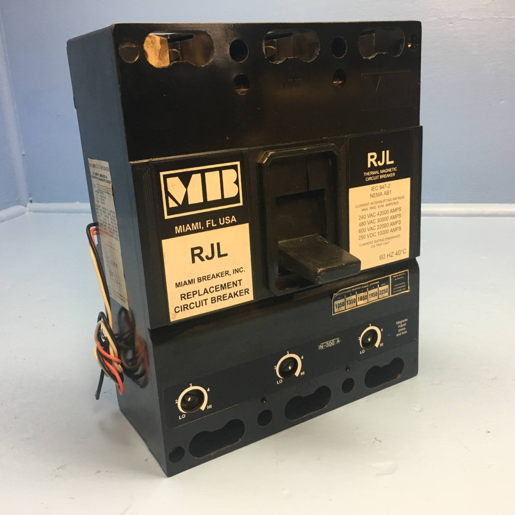 NEW Miami MB RJL3B300 300A Circuit Breaker replacement ITE JL3B300 300 Amp NIB (EM1986-1)