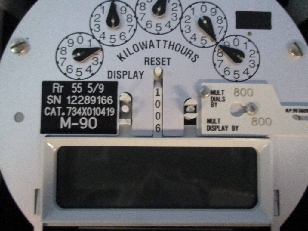 General Electric 703X06733 2 Stator Watthour Meter DSM-65 Relay GE 734X010419 3P (EBI2058-2)
