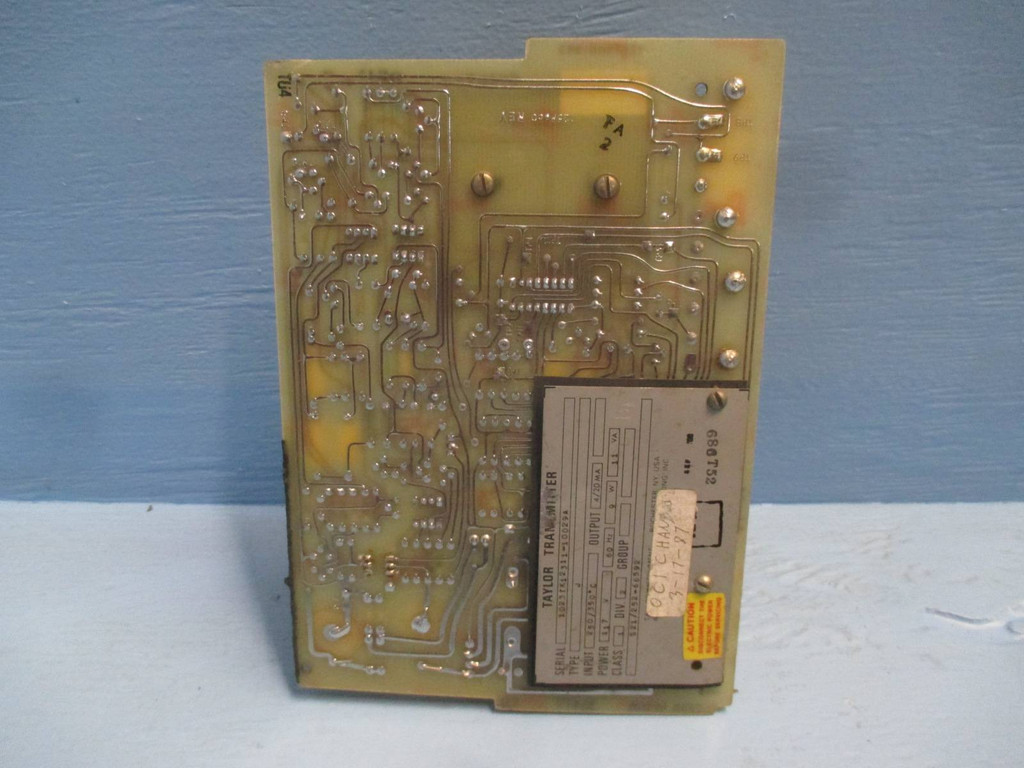 Taylor 125P660-BV2 Transmitter PLC Type J 117V 9W 11VA Circuit Board Card PCB (DW0167-1)