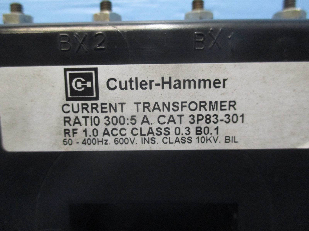 Cutler Hammer 3P83-301 Current Transformer Ratio 300:5A CT (DW0278-1)