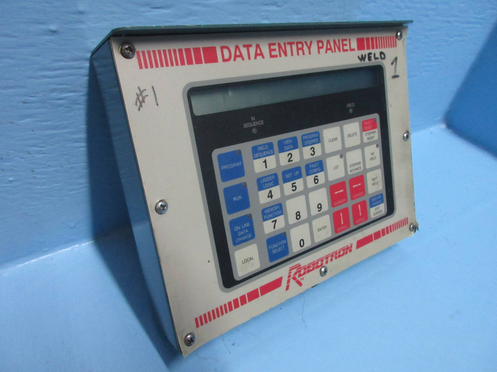 Robotron WTC 5034032802 Series 400 Weldbasic Data Entry Panel Control Display (TK2681-1)