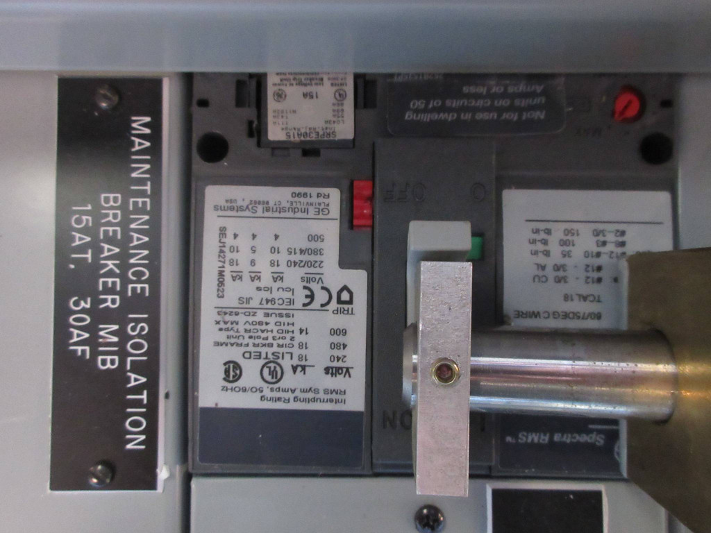 GE Spectra New SCP Plus UPS Maintenance Bypass Panelboard 30 Amp 480Y/277V 3P 4W (TK2697-1)