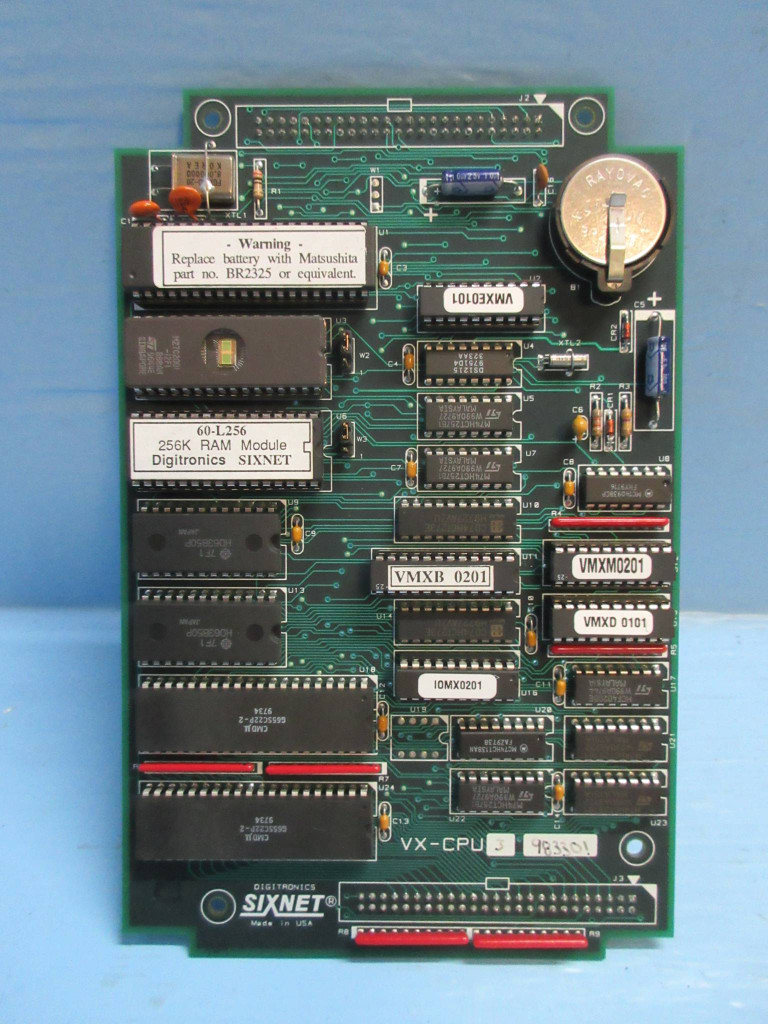 Sixnet Digitronics VX-CPU PLC Module CB454C1 Circuit Board VX-CPU-3-983301 (TK2702-1)