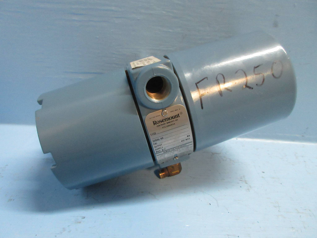 Rosemount 1135-F1S2B1E5 1135 P/I Converter 3-15 PSI 4-20 MA 45Vdc 4X 15 PSIG (TK2714-3)