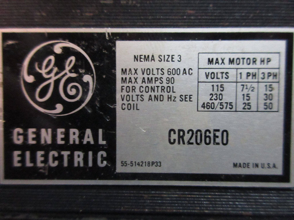 GE Powell Size 3 Starter w 100A Breaker 18" Motor Control Center MCC Bucket 7700 (TK2746-12)