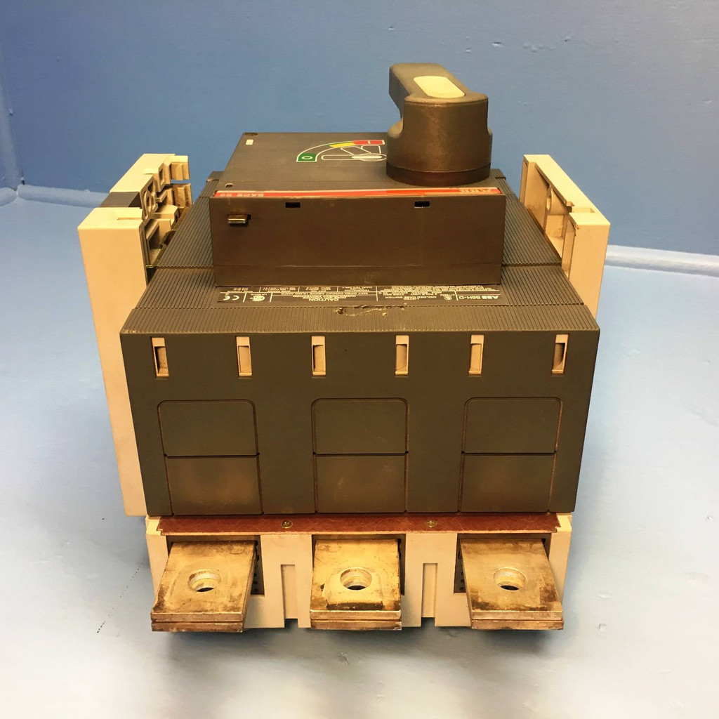 ABB S6H-D SACE S6 800A Molded Case Switch Breaker w/ Carriage 600V S6HD 800 Amp (EM2066-1)