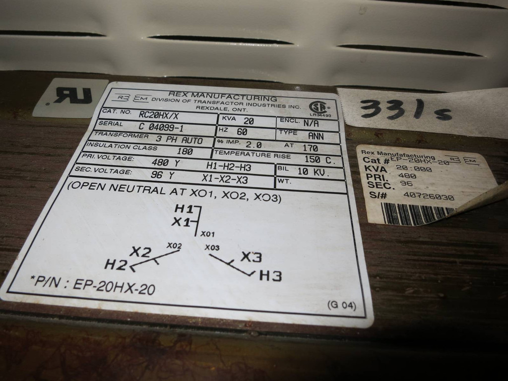 Conserva Watt HID Control Module CA-100-2Y In:480V Out:384 480Y 3PH 83kVA 100FLA (PM2653-1)