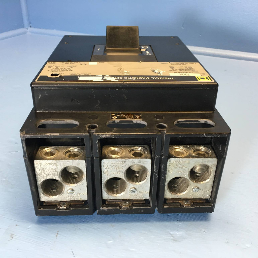 Square D LCL363508041 350A Circuit Breaker 600V w/ Shunt 3P 350 Amp bad label (EM2234-1)