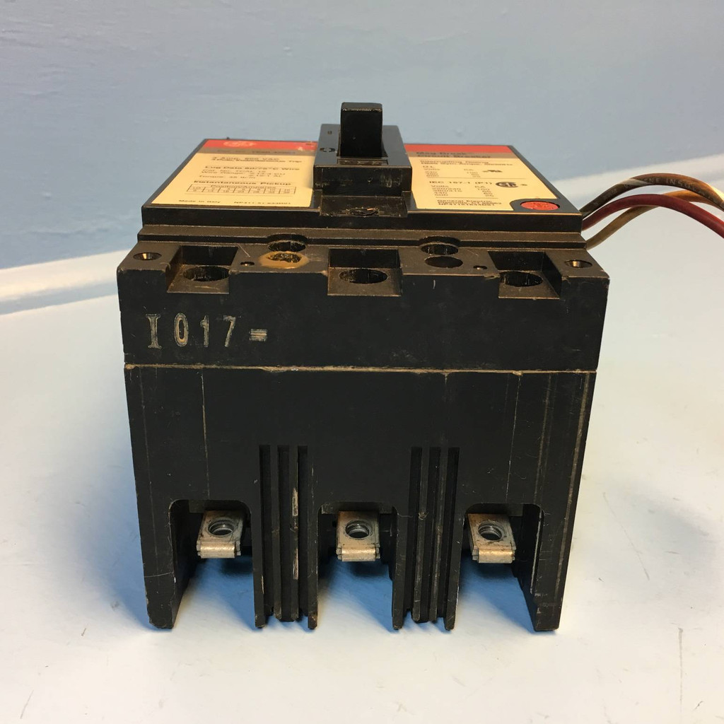 GE TEML36003 3A Mag-Break Circuit Breaker w Aux 600V 3P 3 Amp General Electric (EM2506-12)