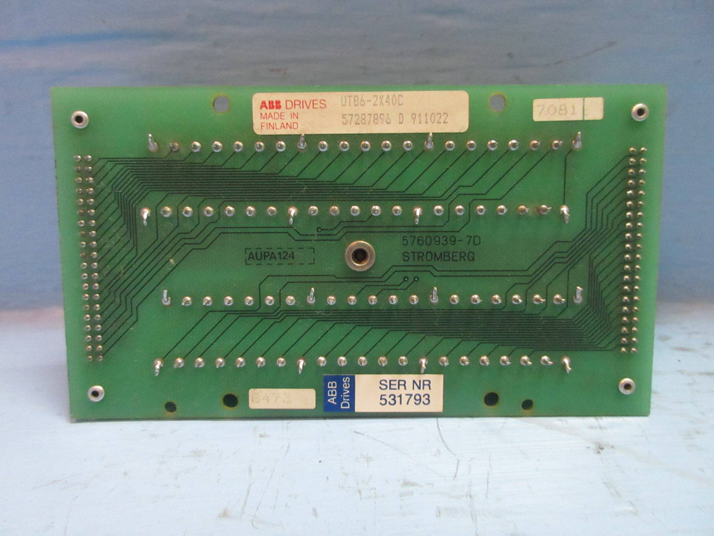 ABB UT86-2X40C Drive Terminal Block Board PLC 57287896 Stromberg 5760939-7D (TK3280-2)