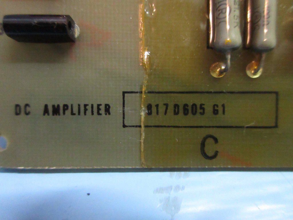 General Electric 817D605-G1 Rev. C DC Amplifier Board PLC GE 817D605G1 (TK3287-8)