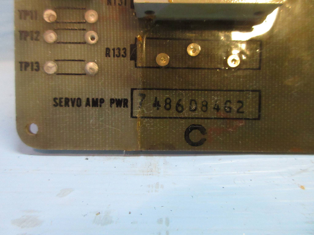 General Electric 7486D84-G2 Rev. C Servo Amp Pwr Power Board PLC 7486D84G2 (TK3306-1)