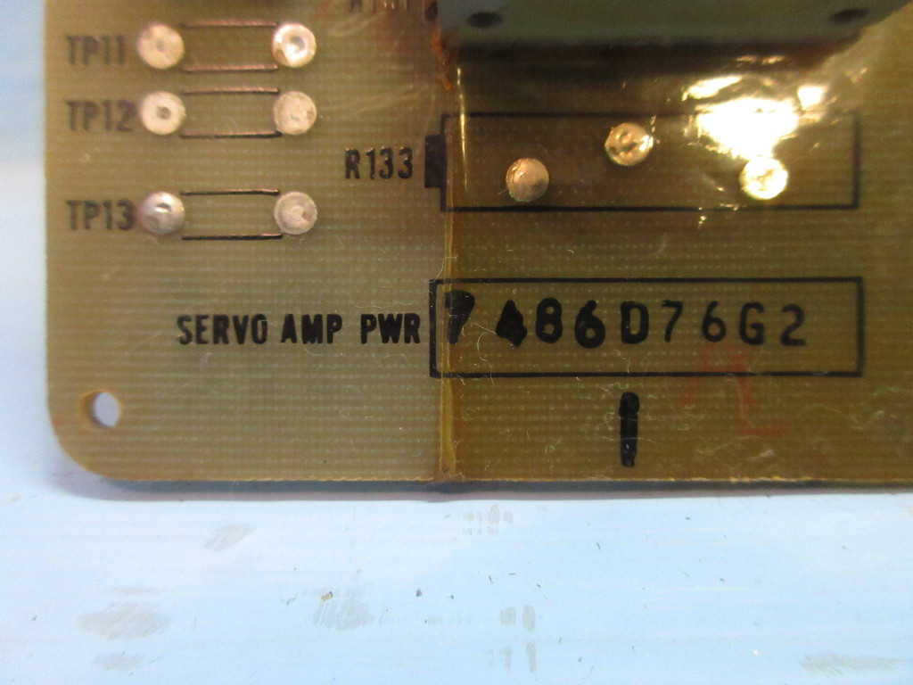 General Electric 7486D76-G2 Rev. I Servo Amp Pwr Power Board PLC 7486D76G2 (TK3304-1)