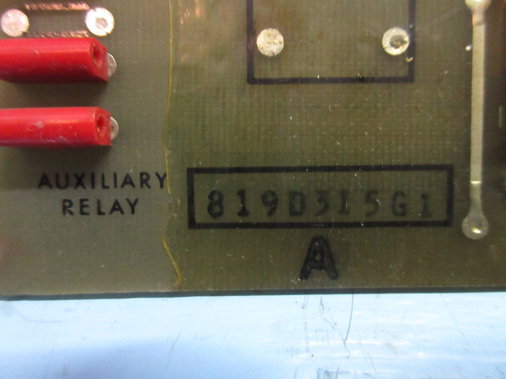 General Electric 819D315-G1 Rev. A Auxiliary Relay Board PLC GE 819D315-G1 (TK3293-1)