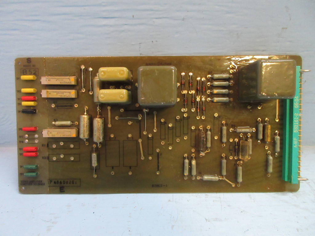 General Electric 7486D82-G1 Rev. E Servo Amplifier Function Feedback Board PLC (TK3301-1)