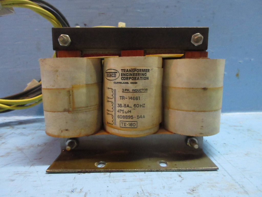 Trenco TR-14661 3PH Inductor 38.8A 60Hz 475uH TR14661 Transformer TE-180 TE180 (TK3398-7)