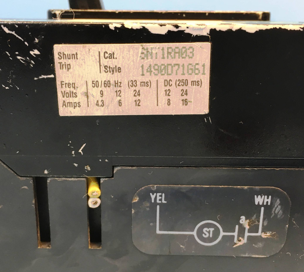 Westinghouse EHD2090L 90A Black Circuit Breaker 480V 2P 90 Amp shunt wires cut (EM2642-1)