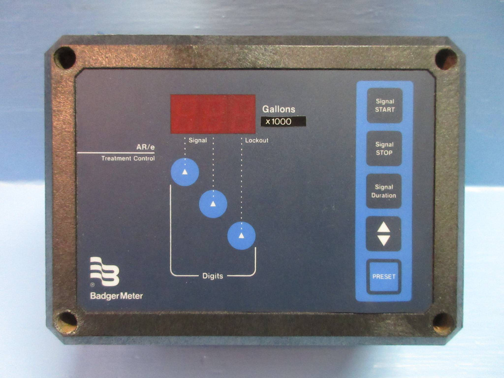 Badger Meter 58713-001 AR/E Treatment Control Meter 58709-001 Rev. 9 (TK3440-1)