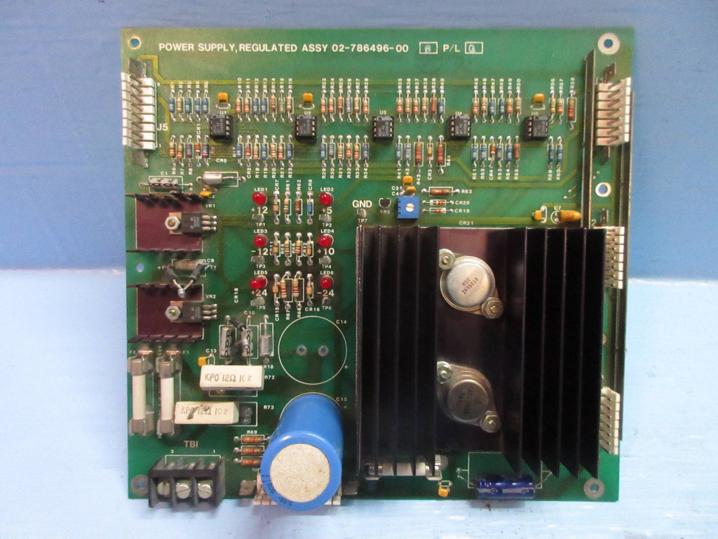 Emerson 02-786496-00 Rev B Regulated Power Supply Board PCB PLC (TK3501-1)