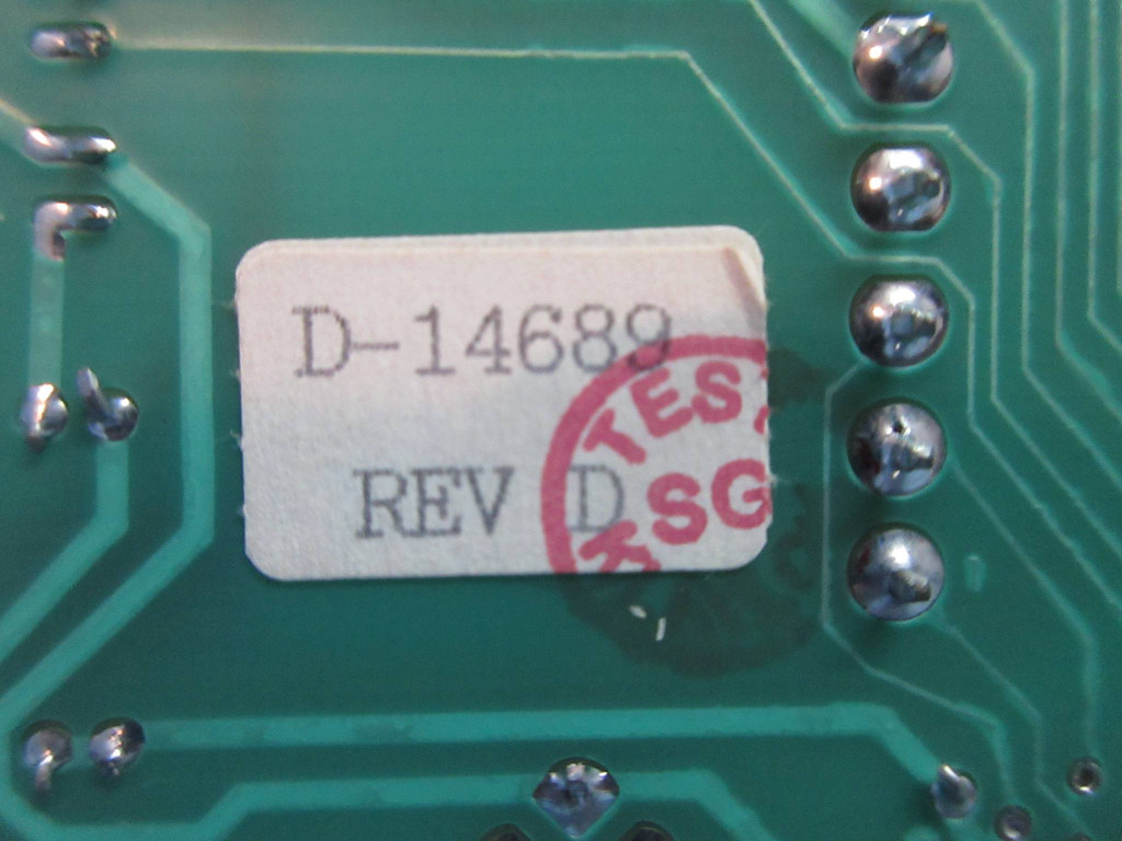 Woodman D-14689 Rev. D Control Board PLC D-14689-A Kliklok (TK3515-1)