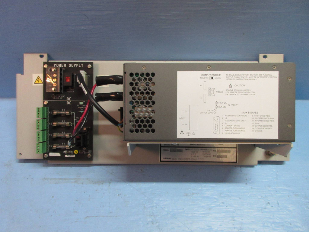 Moore 39PSR4ANBN Powerac APACS Power Supply Rack 16114-155/1 24-VDC 16199-1-1 (TK3598-2)