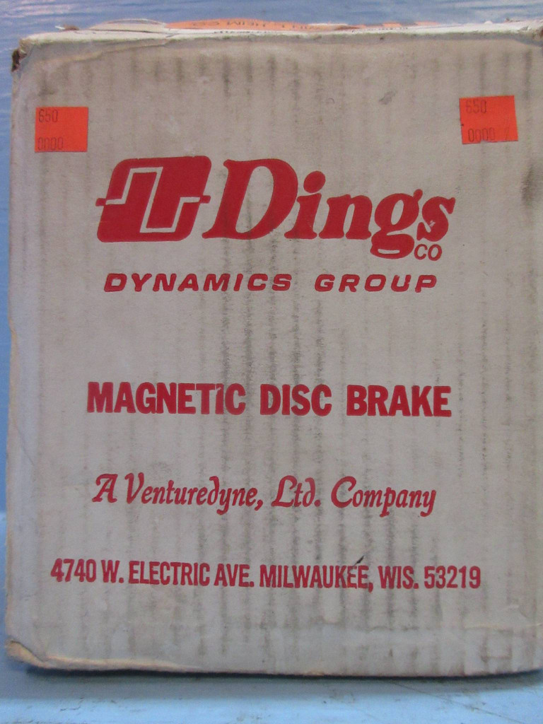 New Dings Dynamics H6-63020-551-J1FF Magnetic Disc Brake 120V 20 Lb. Ft. NIB (TK3642-2)