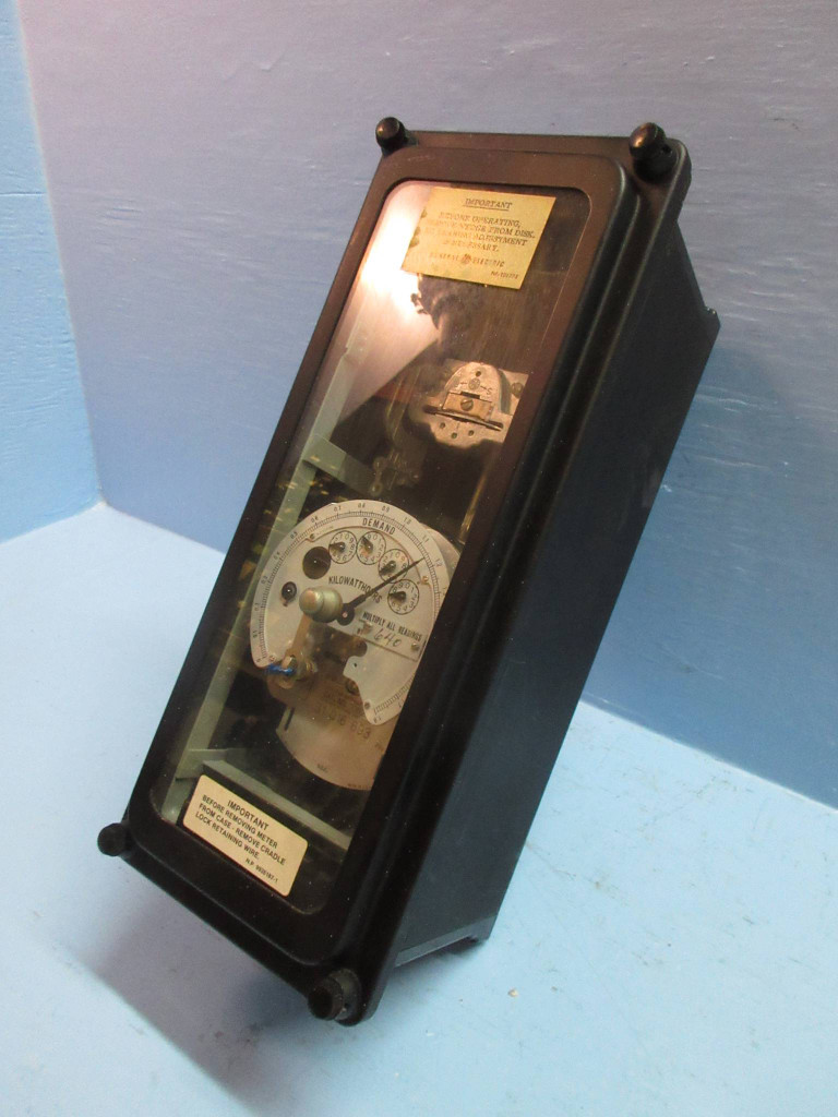 General Electric 701X2G4 3 Stator Watthour Meter Type DSM-64/1 3-PH GE (TK3700-1)