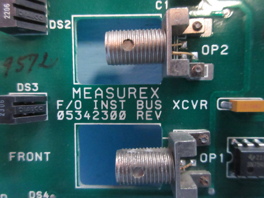 Measurex 053423-00 Rev D F/O Inst Bus XCVR Module PLC 05342300 Revision D (TK3828-5)