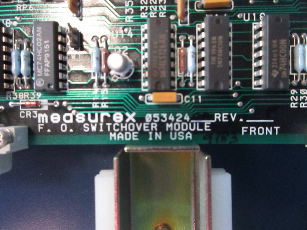 Measurex 053424-00 Rev F F. O. Switchover Module PLC 05342400 Revision F (TK3825-3)