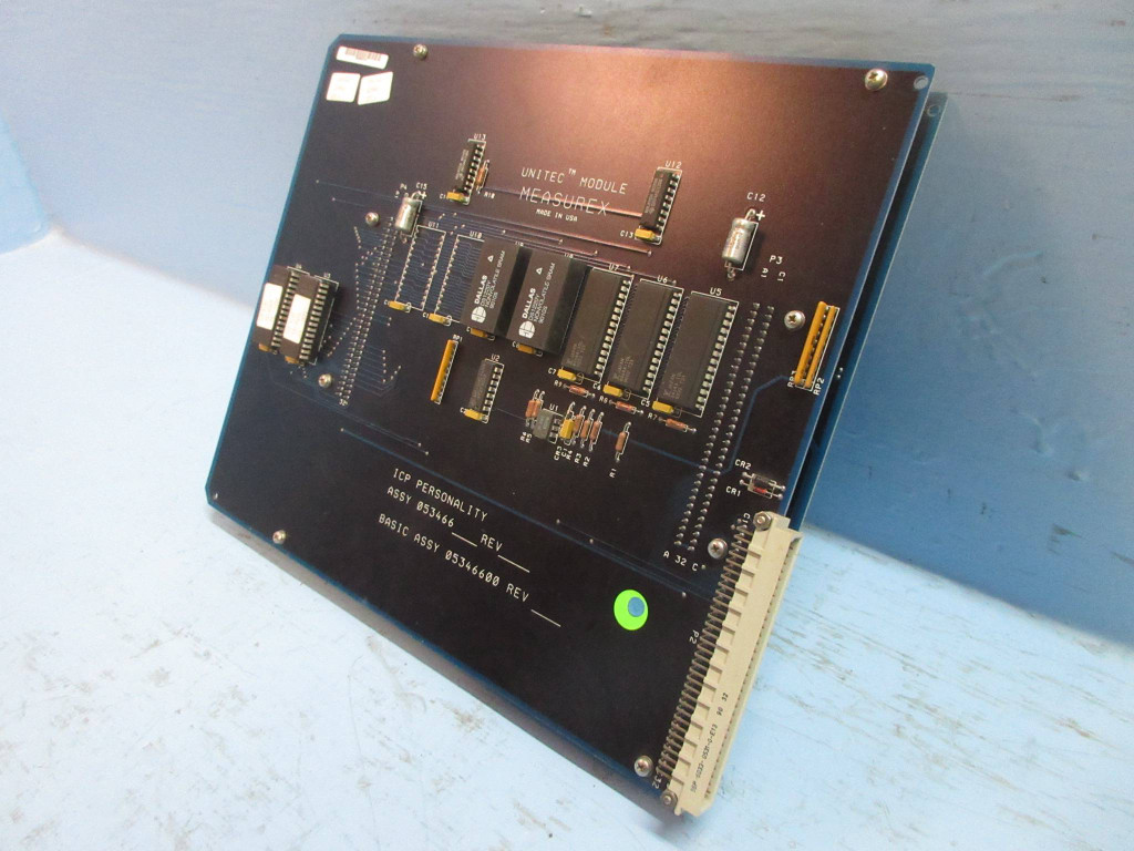 Measurex 053466-00 Rev B ICP Personality Module PLC Unitec 04345102 Rev A1 (TK3813-3)