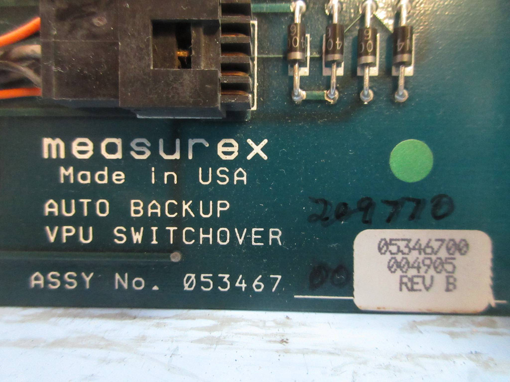 Measurex 053467-00 Rev B Auto Backup VPU Switchover Module 08522600 PLC 05346700 (TK3822-1)