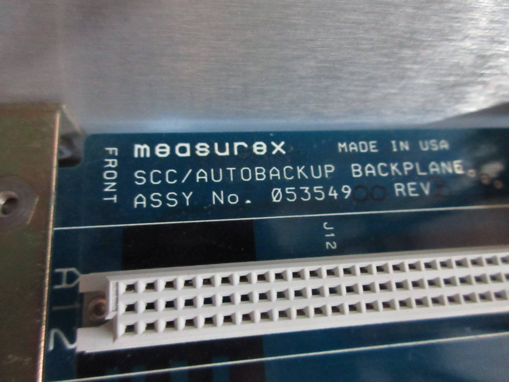 Measurex 08461100 12-Slot Chassis Module Rack SCC Autobackup Backplane 05354900 (TK3846-2)