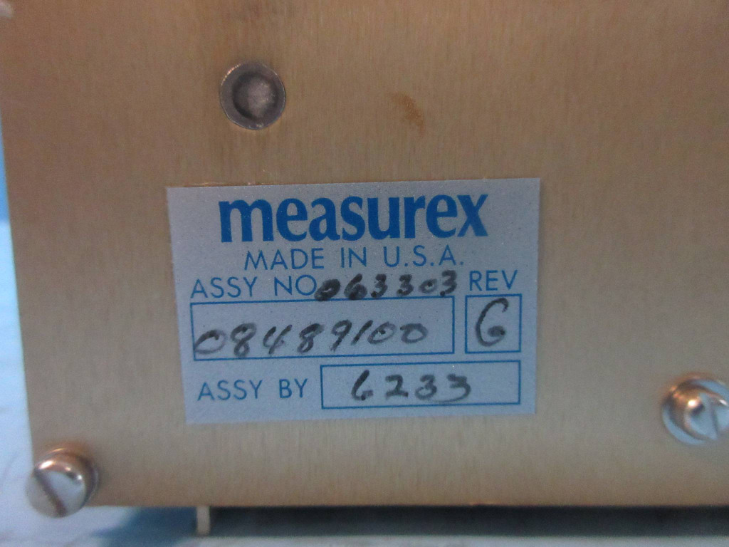 Measurex 08489100 Rev. G 4891 Scanner / Process Module (TK3858-4)