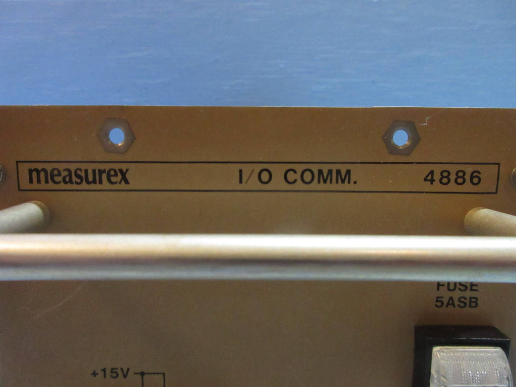 Measurex 08488600 Rev. F 4886 I/O Comm. Module Communication (TK3857-1)